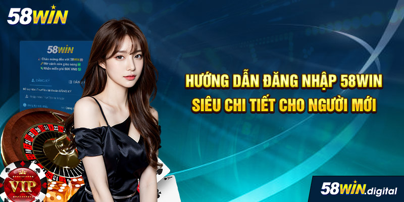 Hướng dẫn đăng nhập 58win siêu chi tiết cho người mới